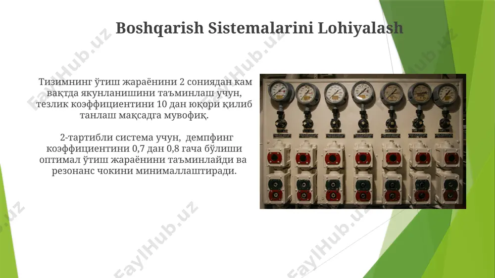 boshqarish tizimini amplituda-faza tavsiflari - Page 4