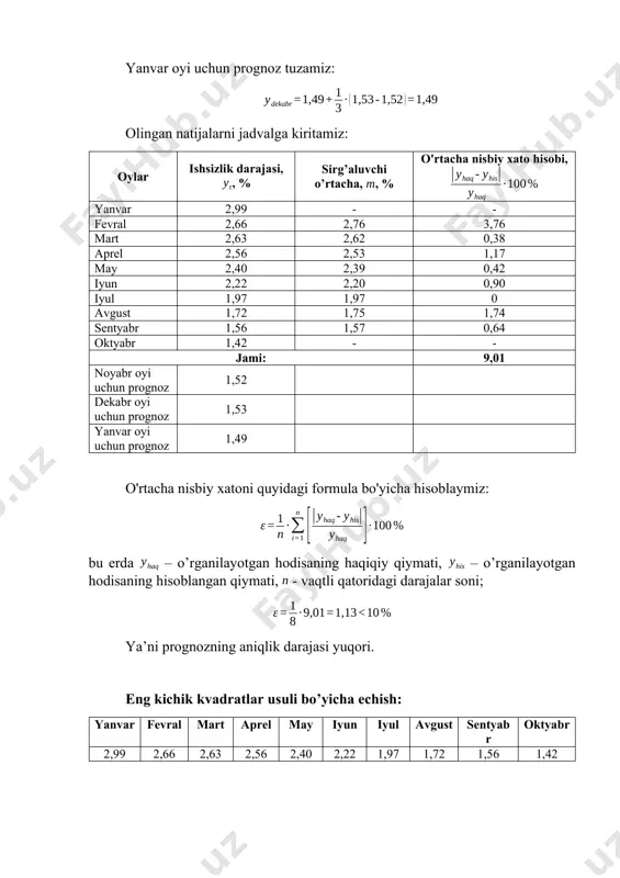 prognozlash usullari bo‘yicha amaliy mashg‘ulot - Page 5