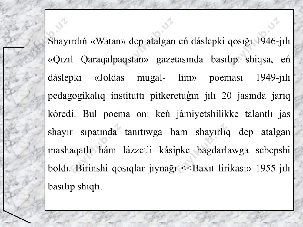 í.yusupovtıń ómiri hám dóretiwshiligi - Page 5