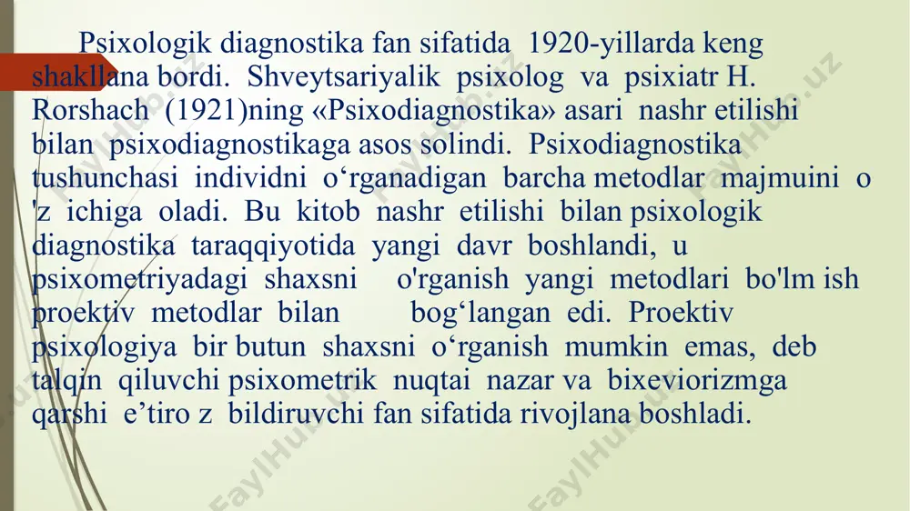 igurani kubiklardan yasay boshlaydi. kubiklarni rasmning ustiga qo‗yib, topshiriqni bajarish man etiladi. vaqt hisobga olinadi. topshiriqni bajarishning aniqligiga va uzoqligiga bog‗liq ravishda miqdoriy baho qo‗yiladi. 1. «qisqa muddatli ko„rish xotirasi hajmini aniqlash. 2. «tezkor ko„rish xotirasini baholash». 3. «eshitish xotirasini baholash». 4. meyli testi yordamida ko„rish va eshitish xotirasini o„rganish. 5. piktogramma metodi (rasmli assotsatsiyalar) 6. nutqiy fantaziya. xayolni o’rganish 7. «haykaltaroshlik» metodikasi 8. «rasm» metodikasi /docprops/thumbnail.jpeg