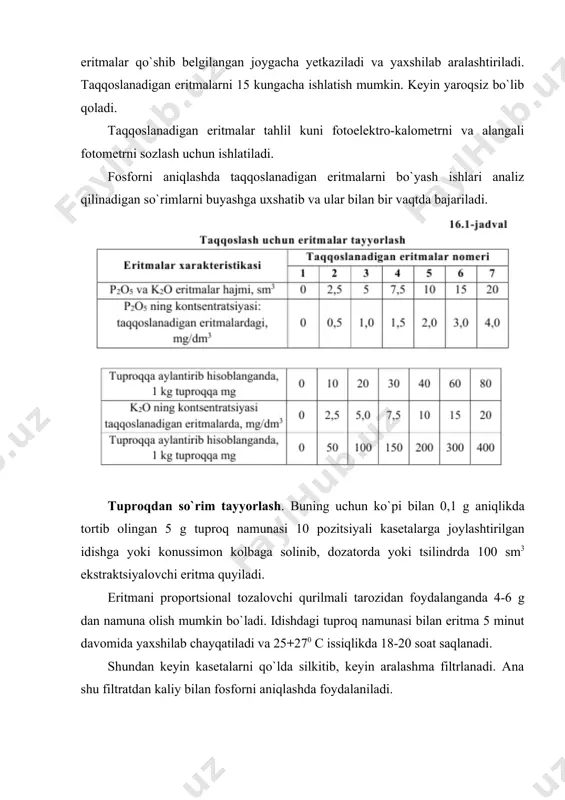 оximiya. – tоshkent: “o’qituvchi”, 1984. 8. qishlоq xo’jaligida islоhоtlarni chuqurlashtirishga dоir qоnun va me’yoriy xujjatlar to’plami. 1-2 jildlar. t., «sharq» nashriyot-matbaa kоntserni bоsmaxоnasi, 1998. 9. qishlоq xo’jaligida iqtisоdiy islоhоtlarni chuqurlashtirish dasturi (1998-2000 yillar). t., “o’zbekistоn”, 1998.