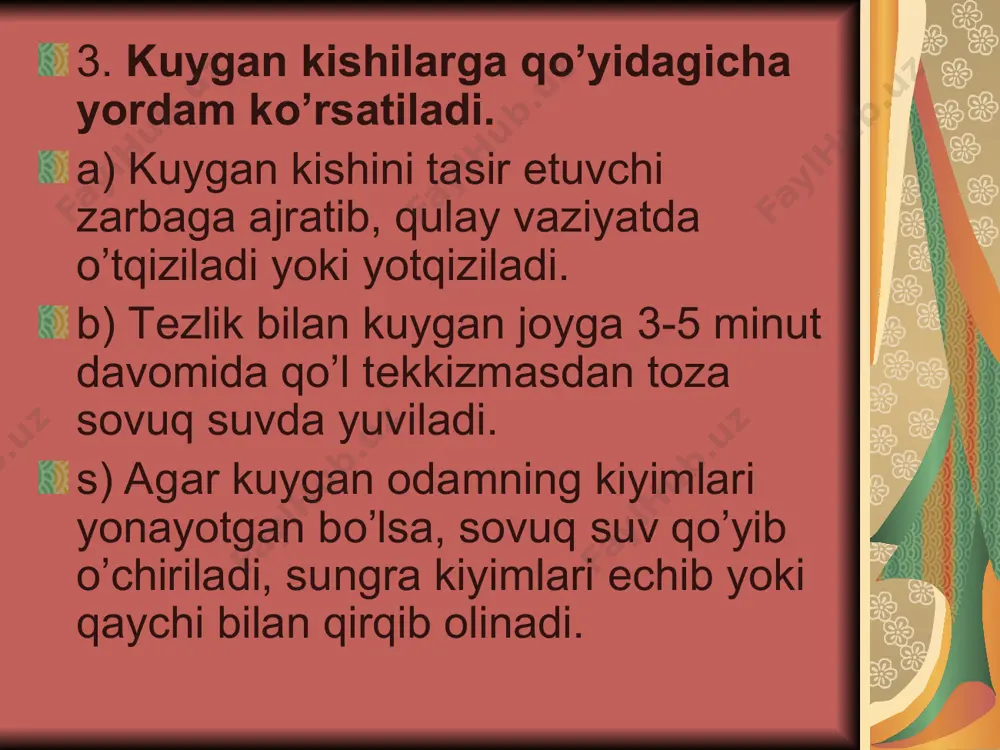 birinchi yordam ko’rishning asosiy prinsiplari - Page 4