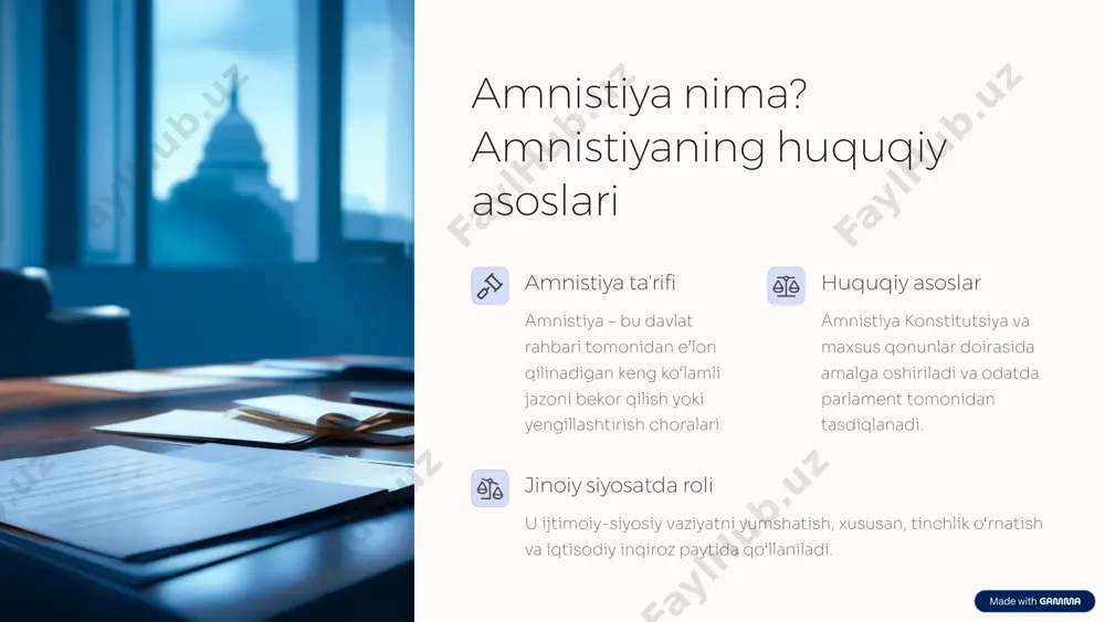 javobgarlikdan va jazodan ozod etish. taqdimot - Page 4