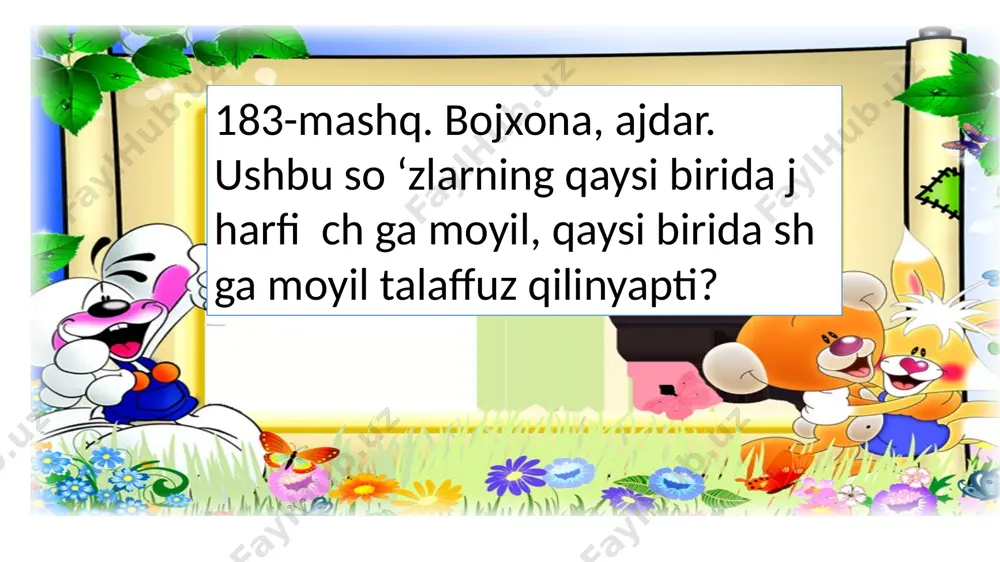 j, dj undoshlarining talaffuzi va imlosi 5-sinf - Page 4
