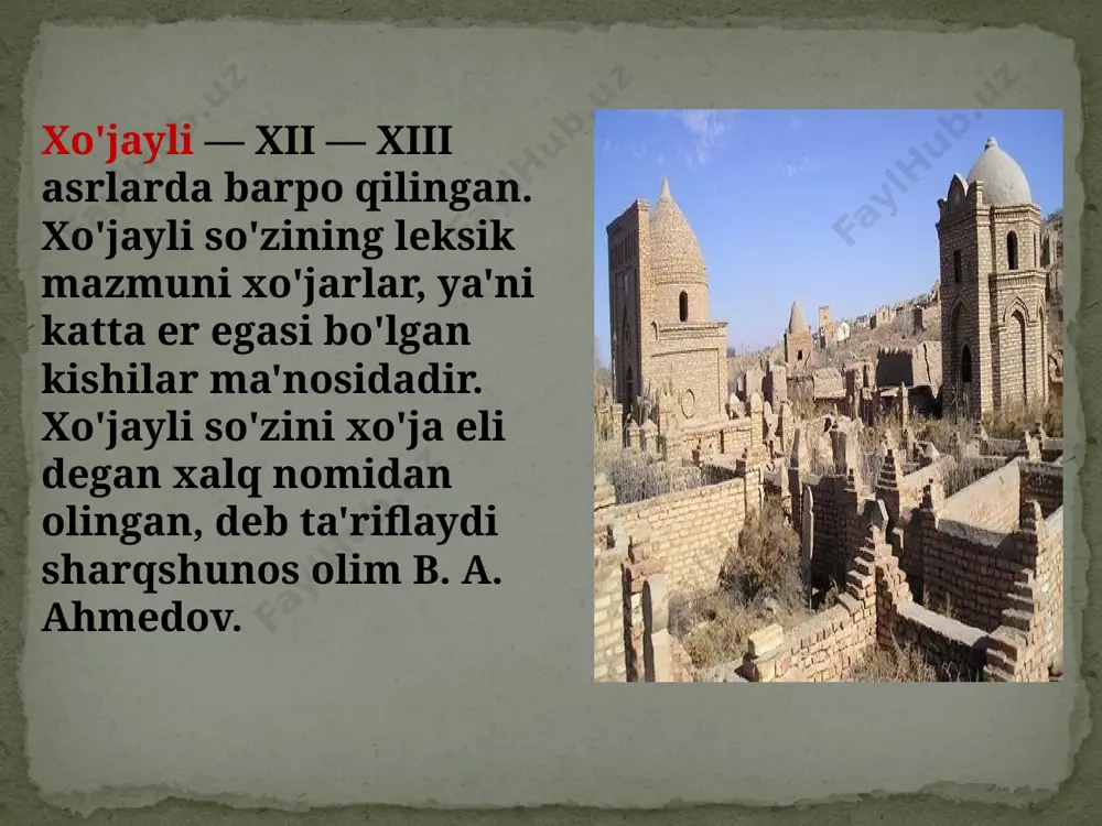 iysida eng katta, serxosil, qadimdan paxta etishtirib kelayotgan, o'zbekistonning gullagan viloyatlaridan uchtasi, ya'ni andijon, farg'ona va namangan. andijon — o'zbekistonning xushmanzara va qo'hna shaharlaridan biri. u farg'ona vodiysining j anubi-sharqida j oylashgan. shahar nomining kelib chiqishi to'g'risida bir qancha fikrlar bor. bir afsonada aytilishicha, shaharning nomi afrosiyob noibining qizi andijon nomidan kelib chiqqan deyiladi. boshqa bir rivoyatda bu so'zning birinchi qismi «andi» — shaharga asos solgan kishining nomi, ikkinchi— «jon» qismi esa jon degan ma'noni anglatadi, deyiladi. birovlar qachonlardir bu erlarni «andi — hind» lar ishg'ol qilganlar, bu hindlar makoni deydilar. yana bir guruh kishilar esa «andi» shaharga asos soluvchi, «jon» esa baxsh etmoq demakdir, deyishadi. yana bir guruh kishilar karvon yo'lida ketayotganda qaroqchilar xujum qilib «o'nta jonni» o'ldirganlar. andijon so'zi o'nta jon so'zining buzilganligidan kelib chiqqan, deb ta'kidlaydilar. x asrda yashagan arab geografi va sayyohi ibn havkal andijon shahri to'g'risida «dehqonchiligi rivojlangan shahdr, iqtisodiy va siyosiy jihatdan ham rivojlangan, …
