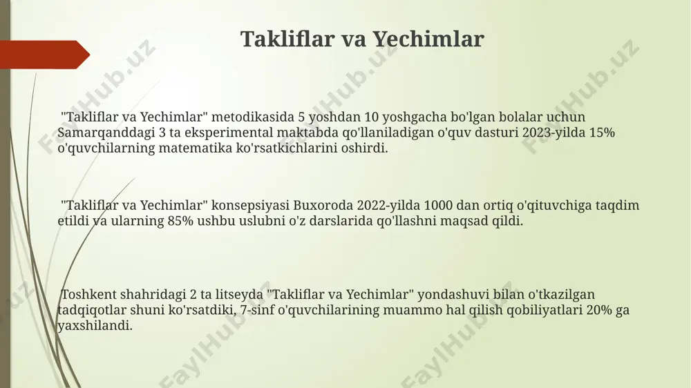 maldagi uslublar" zamonaviy texnologiyalar, jumladan, onlayn o'quv platformalarini faol qo'llaydi. e'tiboringiz uchun rahmat @taqdimot_robot