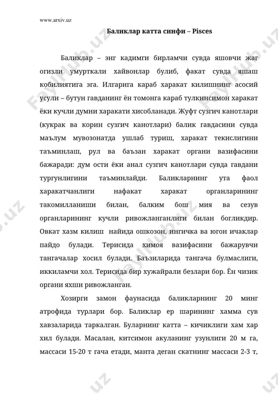 жагогизлилар – gnathostomata ёки ташки жабралилар - Page 3