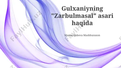 zarbulmasal — PPTX