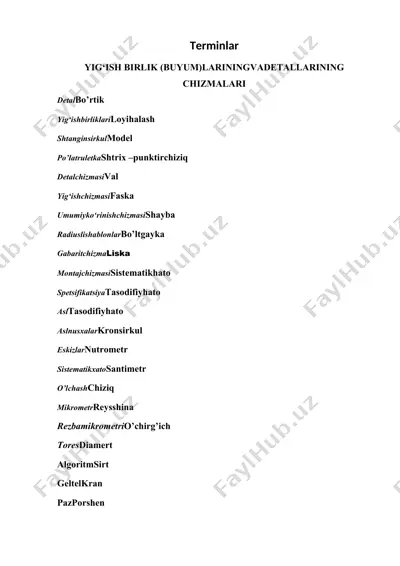 terminlar — DOCX