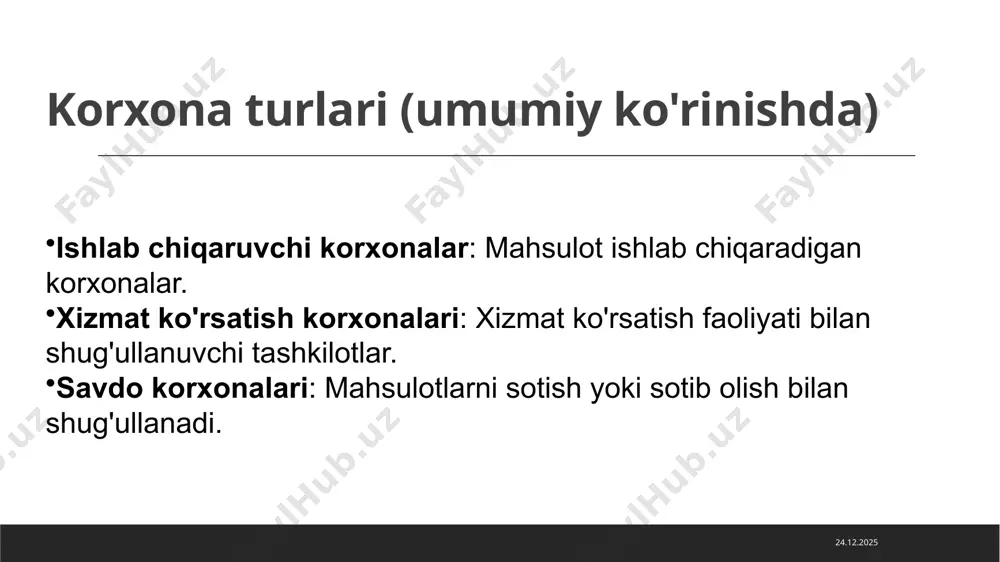 korxona tushunchasi, turlari va vazifalari - Page 4