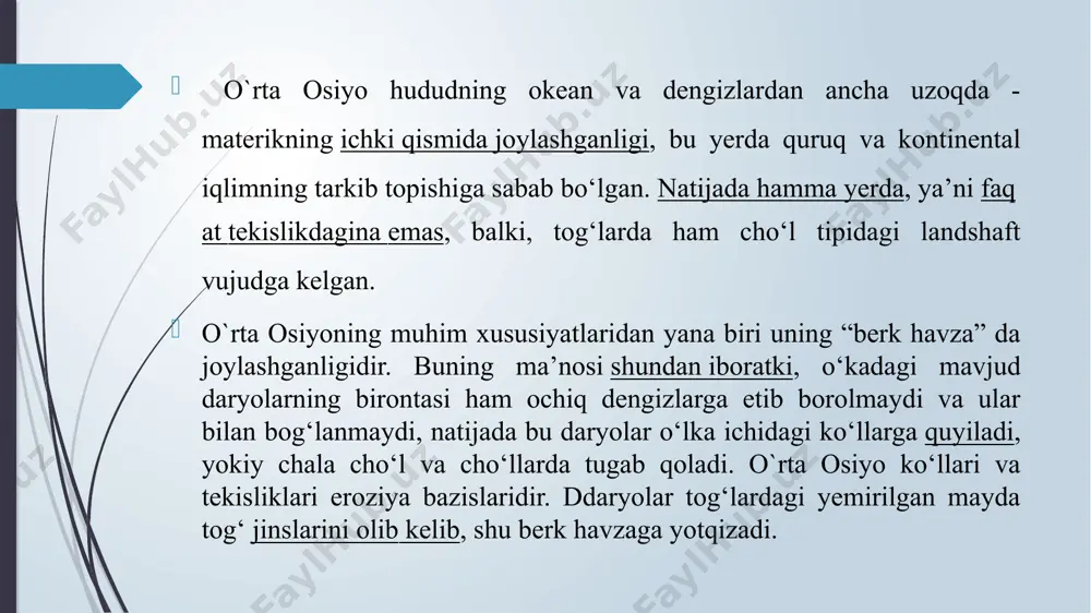 o‘rta osiyo mintaqasining tabiiy, iqtisodiy, siyosiy geografik o‘rni - Page 4
