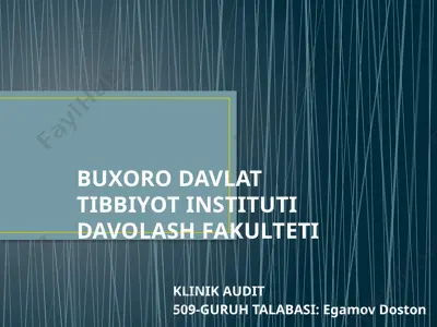 klinik audit — PPTX
