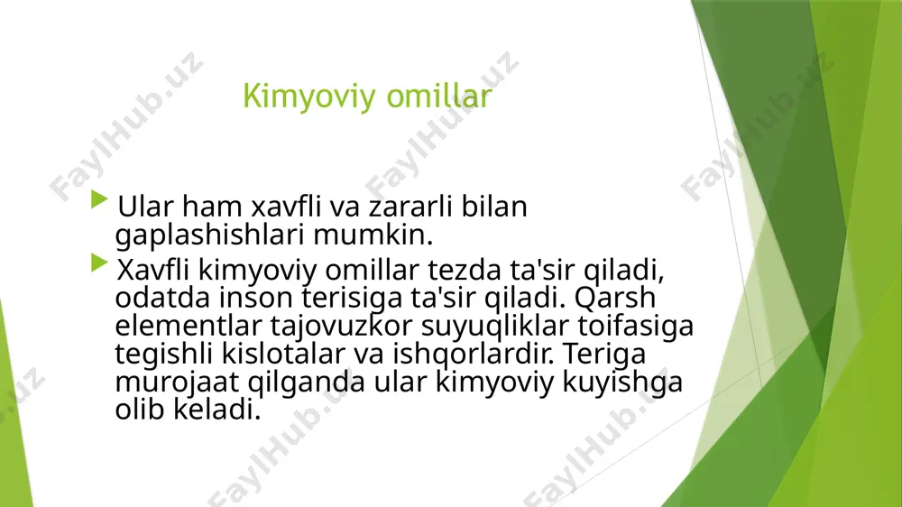 kimyoviy omillar va gigiyenik baho - Page 3