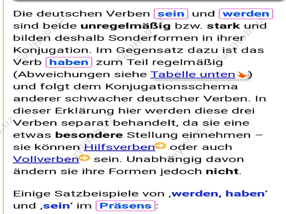 der gebrauch der verben "haben" und "sein" im präsens - Page 3