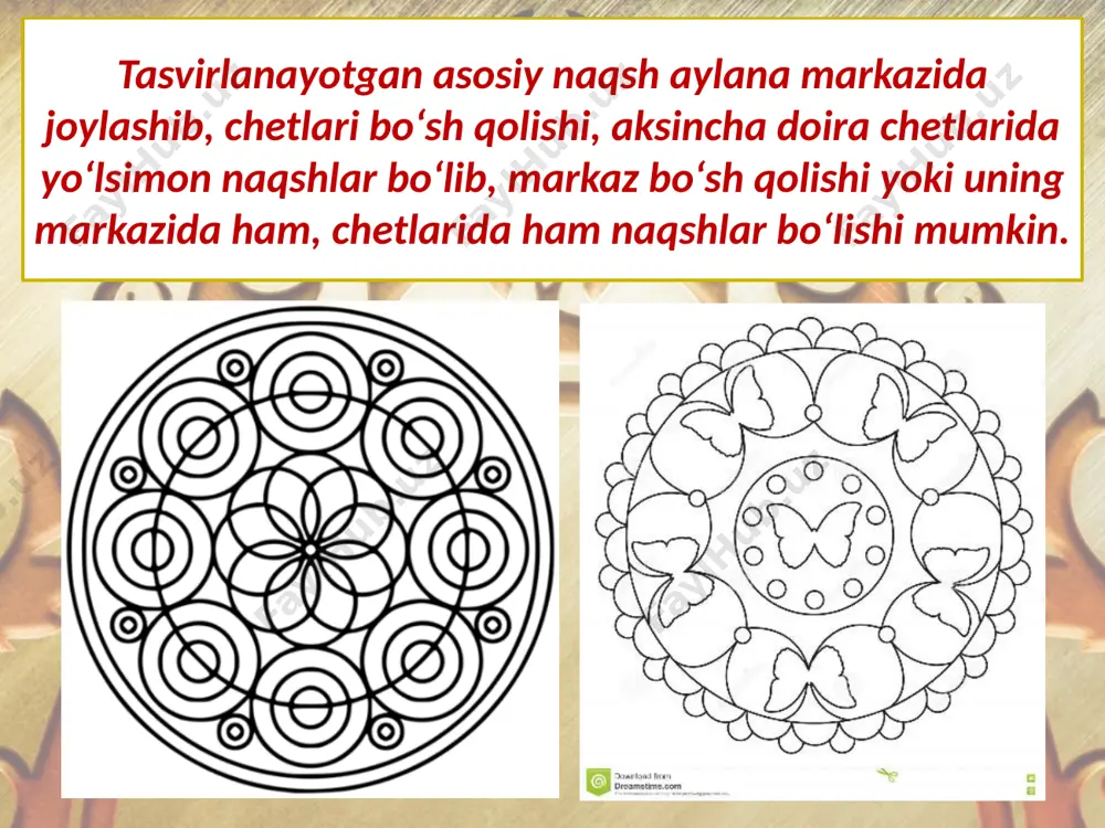 doira shaklida naqsh ishlash. 4- sinf - Page 3