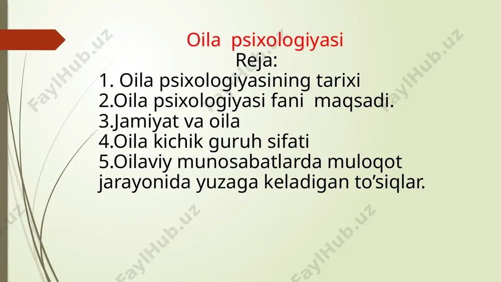 ti oilaning kundalik xarajatlarga,zarur buyumlarga pul ajratishi oila daromadini rejali sarflash bir necha yildan so’ng olinadigan narsalarga mablag’ yig’ish,tejab ro’zg’or yuritish er-xotinning kata tajriba, malakaga ega bo’lishlariga bog’liq quyidagi mezonlar jamiyat oldidagi oilaning iqtisodiy funksiyasi ahamiyatini tobora orttiraveradi: xo’jalik ishlarini yuritish fermer xo’jaligi moddiy ne’matlar ishlab chiqarish shaxsiy ishlab chiqarish omillari insoniyat jamiyati taraqqiy etib borgani sari odamlarning o’zlari ham, ularning bir-biriga bo’ldigan o’zaro munosabatlari ham, shaxslararo munosabatlar ham takomillashib, o’ziga xos tarzda murakkablashib boradi. jamiyat taraqqiyotining bugungi holati hozirgi zamon oilasi oldiga o’ziga xos yangi ijtimoiy vazifalarni ham yuklaydi, bularning barchasi hozirgi yoshlarimizni oilaviy hayotga maxsus tayyorlash masalasi eng dolzarb masalalardan biri bo’lishligini taqozo qilmoqda. har qanday jamiyat taraqqiyotida oilaning, oilalar mustahkamligining o’rni beqiyosdir. chunki tirik organizmning salomatligi uni tashkil qiluvchi har bir hujayraning sog’lomligiga bog’liq bo’lganidek, butun organizm o’z faoliyatini maqsadga muvofiq amalga oshirishida har bir hujayraning munosib o’rni bo’lganidek, oila ham davlat, jamiyat deb atalgan butun bir …