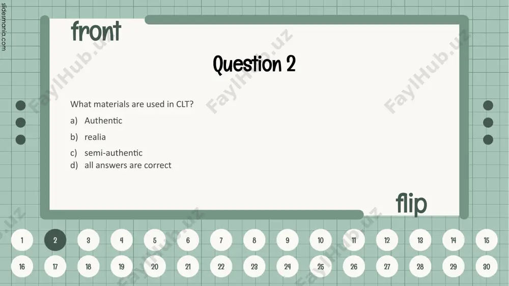 op critical thinking by answering questions asking questions filling in gaps draw pictures 16 front flip 1 2 3 4 5 6 7 8 9 10 11 12 13 14 15 16 17 18 19 20 21 22 23 24 25 26 27 28 29 30 b) asking questions question 17 typito is designed for making reading test writing test video slideshows presentation 17 front flip 1 2 3 4 5 6 7 8 9 10 11 12 13 14 15 16 17 18 19 20 21 22 23 24 25 26 27 28 29 30 c) video slideshows question 18 how to create a video with text install, play, listen upload, add text, download shoot, record, sing type, download, print out 18 front flip 1 2 3 4 5 6 7 8 9 10 11 12 13 14 15 16 17 18 19 20 21 22 23 24 25 …