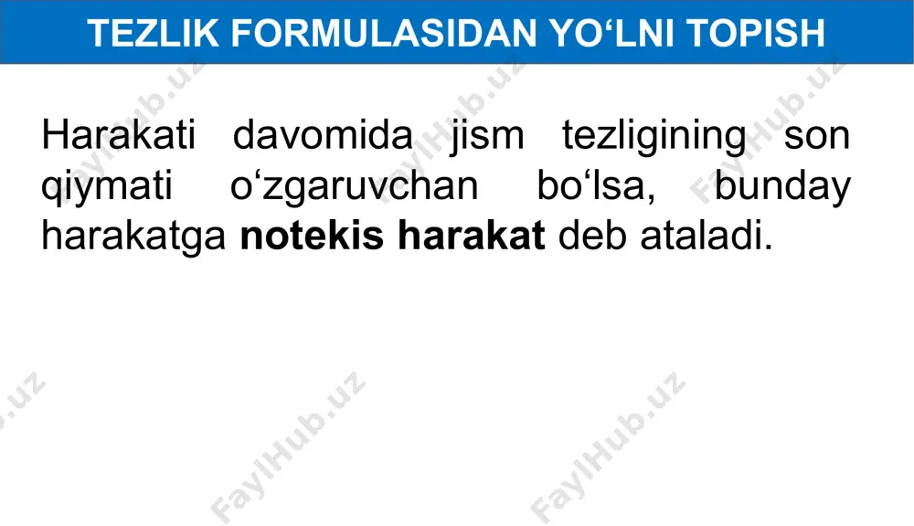 notekis harakatda tezlik - Page 3