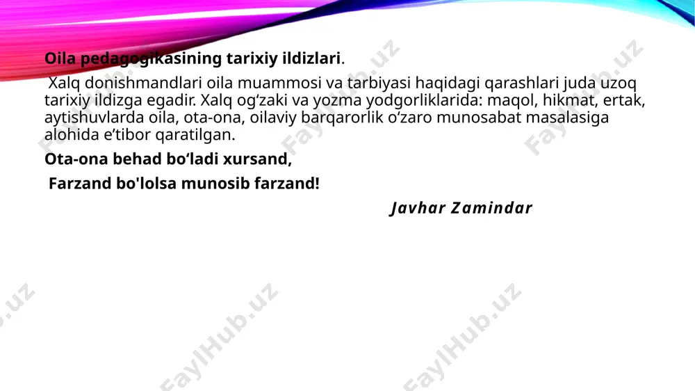 chet elda oila pedagogikasi fanining rivojlanish tarixi - Page 5