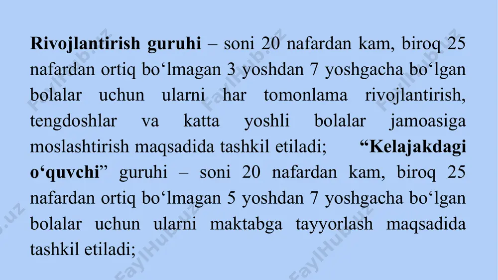 qisqa muddatli guruhlarda bolalarni maktabga tayyorlash - Page 5