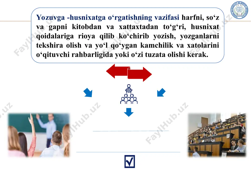 ilishi uchun zamin tayyorlab beradi. masalan, yaponlar xitoy iyerografik yozuvini birmuncha soddalashtirib, yapon tilini yozuvda ifodalash uchun moslashtirganlar va qirq yetti belgini olib, yapon tili alifbesini yaratganlar. noma’lum yozuvlar - unutilgan qadimiy tillar. noma’lum skriptlar. noma'lum skriptlar tarixchilar va arxeologlar, tilshunoslar va paleolingvistlar va leksikograflar tomonidan yorib tashlangan qadimgi tillarning qoldiqlari. keyingi sahifalarda yozuvchi uchun ham, o‘quvchi uchun ham biron bir ma’noga ega bo‘lgan gliflar o‘yilgan, bosilgan, bo‘yalgan yoki to‘qilgan; ammo ularning ma'nosi yo‘qolgan. shunga qaramay, biz asoslardan boshlashimiz kerak. yozuv nima o‘zi? yozuv odatda til birliklarini tizimli ravishda ifodalash uchun ishlatiladigan belgilar to‘plami sifatida belgilanadi. tosh toshlarga o‘yilganmi, kulolchilik buyumlari bilan bezatilganmi yoki iplarga bog‘langanmi, chiziqlar yoki tugunlar yoki taassurotlardan tashqari biron bir ma'noga ega takrorlanuvchi belgilar (mening nazarimda) yozma tilni anglatadi. yozuv turlari. logografiya: har bir belgi bitta so‘zni yoki so‘zning bir qismini anglatadi. logofonetik: ba’zi belgilar so‘zlarga, ba'zilari tovushlarga ishora qiladi. o‘quv rejasi: belgilar asosan ular yasagan …