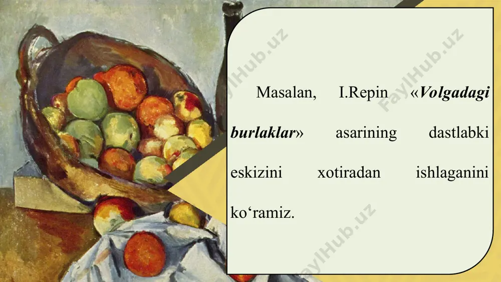 xotiradan naturmort kompozitsiyasini ishlash 5 - sinf - Page 3