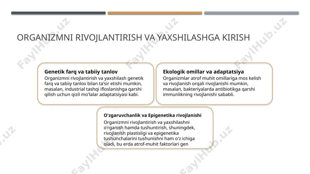 chun. gen tahriri gen tahrirlash texnikalari, masalan, crispr, tanlangan chiqindilarni tanlash uchun organizmning dna-sini aniqligi orqali aniqlash yoki olib tashlash uchun aniqlik bilan o'zgartirish imkoniyatini beradi. klonlash va reproduktiv texnologiyalar klonlash texnologiyalari klonlash usullari somatik qarindosh hücre nukleus transferi, embriyo bo'linishi va sun'iy embriyo ikkiyuzlashni o'z ichiga oladi. reproduktiv texnologiyalar reproduktsiya texnologiyalari, masalan, in vitro o'simliklashtirish, gamet intrafallopian transfer va intratsitoplazmik spermaning injektsiyasi, tushuncha bilan yordam berish uchun ishlatiladi. etik fikrlar etik fikrlar klonlash va reproduktiv texnologiyalarni muhokama qilishda foydalanishning potentsialini va laboratoriya muhitida hayot yaratishning etik ta'siri kabi muammolarni o'z ichiga oladi. o'simlik kulturasi va qoshni manipulyatsiyasi o'simlik kulturasi o'rnatma kulturasi, odatda bitkilarning o'sish va qo'llab-quvvatlashini, o'sish yoki organlarni nazorat qiluvchi muhitda yoki muayyan sharoitlarda qilinadigan, odatda bitkilarning tarqatilishi va tadqiq qoshilgan qayta ishlash texnologiyalari qoshimcha manipulyatsiya texnikalari genetik muhandislik, qoshish qilish va mikroinjeksiya ni o'z ichiga oladi, bu rivojlanayotganlar uchun imkoniyat yaratadi, ularni molekulyar darajada o'z tibbiyotda arizalar …