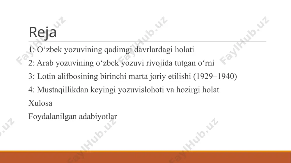 ozuvi rivojida tutgan o‘rni arab yozuvi o‘zbek yozuvi tarixida eng uzoq davom etgan va katta ta’sir ko‘rsatgan yozuv tizimlaridan biridir. ix asrda islom dini tarqalishi bilan arab yozuvi markaziy osiyoga kirib keldi. arab yozuvi dastlab diniy asarlar yozishda qo‘llanilgan bo‘lsa-da, vaqt o‘tishi bilan ilmiy, adabiy va rasmiy yozishmalar uchun ham asosiy yozuv tizimiga aylandi. arab yozuvi fonetik jihatdan turkiy tillarga to‘liq mos kelmagan bo‘lsa-da, o‘zbek adabiyoti rivojida katta o‘rin egallagan. xususan, alisher navoiy, bobur, abdurahmon jomiy kabi allomalar o‘z asarlarini arab yozuvida yaratganlar. bu asarlar nafaqat o‘zbek adabiyoti, balki jahon adabiy merosining ham muhim qismidir. arab yozuvida yozilgan tarixiy, diniy, ilmiy va badiiy asarlar bugungi o‘zbek tilining leksik boyligiga katta hissa qo‘shgan. xx asr boshlariga qadar arab yozuvi asosidagi eski o‘zbek yozuvi amalda bo‘lgan. ammo bu yozuv savodsizlik darajasining yuqori bo‘lishiga ham sabab bo‘lgan. chunki arab yozuvining o‘zbek tilining talaffuziga mos bo‘lmaganligi, harflar sonining kamligi va imlo qoidalarining murakkabligi oddiy …