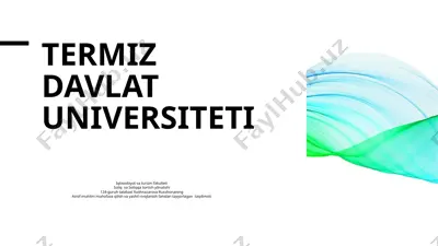 to'g'kon, kimyo va metallurgiya sanoati — PPTX