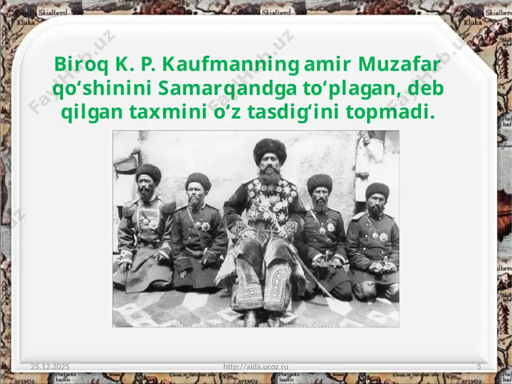 buxoro amirligi ustidan rossiya imperiyasi protektoratining o‘rnatilishi 9 -sinf - Page 5
