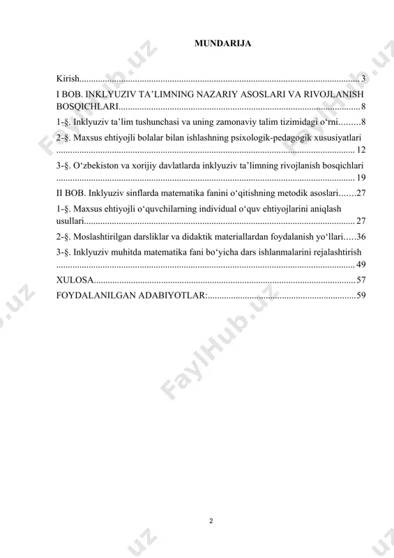 , hozirgi zamonaviy ta’lim jarayonida har bir bola individual yondashuvga muhtoj ekani tan olinmoqda. shu sababli ham bugungi kunda inklyuziv ta’lim dunyoning ko‘plab rivojlangan davlatlarida davlat siyosatining asosiy yo‘nalishiga aylangan. yunesko tomonidan qabul qilingan ko‘plab hujjatlar, bmtning maxsus ehtiyojli bolalarga doir konventsiyalari, xalqaro darajadagi farmonlar bunga yorqin misoldir. o‘zbekiston respublikasida ham inklyuziv ta’lim sohasida muhim islohotlar olib borilmoqda. jumladan, 2020-yilda prezident qarori bilan “nogironligi bo‘lgan shaxslar uchun inklyuziv ta’limni rivojlantirish konsepsiyasi” tasdiqlandi. ushbu hujjat asosida ta’lim tizimining barcha bo‘g‘inlarida inklyuziv yondashuvlar bosqichma-bosqich joriy etilmoqda. bunda pedagoglarning malakasini oshirish, maxsus metodik materiallar yaratish, moslashtirilgan darsliklar tayyorlash, ta’lim muassasalarining infratuzilmasini moslashtirish kabi ko‘plab ishlar olib borilmoqda[1]. shuni alohida ta’kidlash lozimki, inklyuziv ta’lim faqatgina bolani maktabga olib kelish bilan cheklanmaydi. bu — butun ta’lim tizimini qayta ko‘rib chiqishni, o‘qituvchi yondashuvini o‘zgartirishni, sinfdagi muhitni o‘zgartirishni, ota-onalarning va jamiyatning bu boradagi qarashlarini o‘zgartirishni ham o‘z ichiga oladi. shu bois inklyuziv ta’limni rivojlantirishda bir qator muhim …