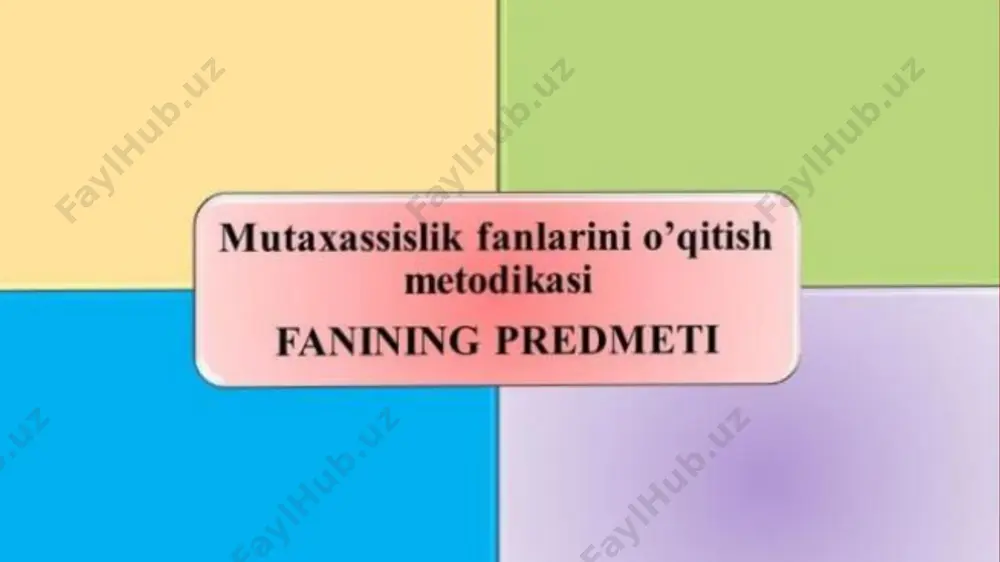 mutahassislik fanlarini o’qitish tamoyillari - Page 4