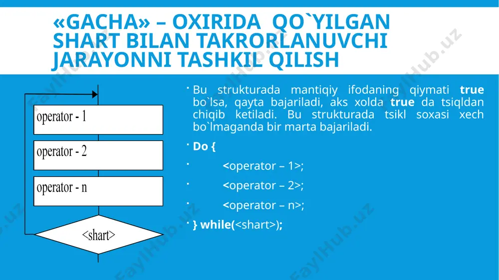 takrorlanuvchi jarayonlar va ularni dasturlash - Page 5