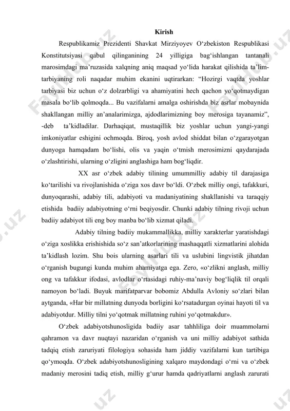 va insonning ichki hamda tashqi dunyosi, taqdiri, hayoti va kurashidir. ammo uzoq tarixga ega bo‘lgan adabiyotda inson obrazi turli davrlarda turlicha tasvirlangan.qadimgi davrlarda adabiyotda bevosita insonlarni, ularning o‘zaro munosabatini tarvirlashdan ko‘ra, asosan tabiatni kun va tunni, quyosh oy va yulduzlarni o‘simliklar va hayvonlarni aniqrog‘i insonning tabiat hodisalariga munosabatini tasvirlash markaziy o‘rinni egallagan. chunki u davrlarda inson tabiat hodisalarini ilohiy kuch qudratning zohir bo‘lishi deb tushungan. adabiy asar haqida gap ketganida, avvalo, uning nutq hodisasi ekani haqida to‘xtalish lozim bo‘ladi. negaki, adabiy asarning moddiy asosi til unsurlaridan tarkib topgan matn, ya’ni zamonda voqe bo‘lgan va yozuv yordamida qotirib qo‘yilgan nutqdir. til unsurlari esa, muloqot jarayonidagina nutq hodisasiga aylanadi. demak, adabiy asarning asosi bo‘lmish matn ham muoloqot jarayonida vujudga keladi, ya’ni adabiy ijodning o‘zi mohiyatan muloqotdir. buni yorqinroq tushunish uchun tamsil qilishga zarurat bor.[footnoteref:2] [2: quronov d. adabiyot nazariyasi asoslari.toshkent. “navoiy universiteti” nashriyoti,2018. ] 1. adabiyotda qahramon tushunchasi. badiiy asarlarni o‘qiyotganda, avvalo, …