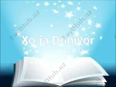 xo`ja doniyor — PPTX