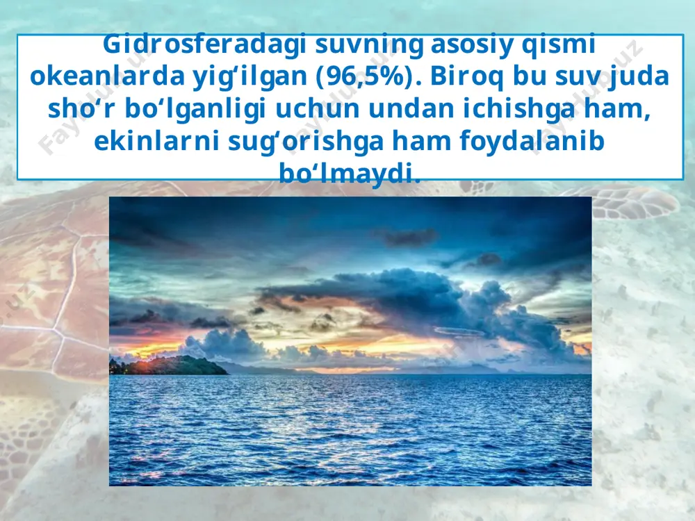 gidrosferaning tarkibiy qismlari 5 -sinf - Page 3