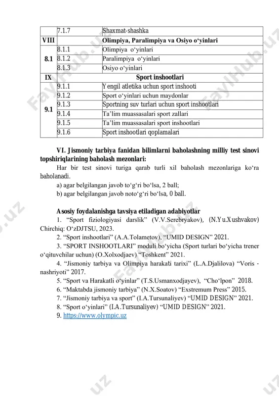 pedagog kadrlarining malaka toifalari test spetsifikatsiyasi - Page 5