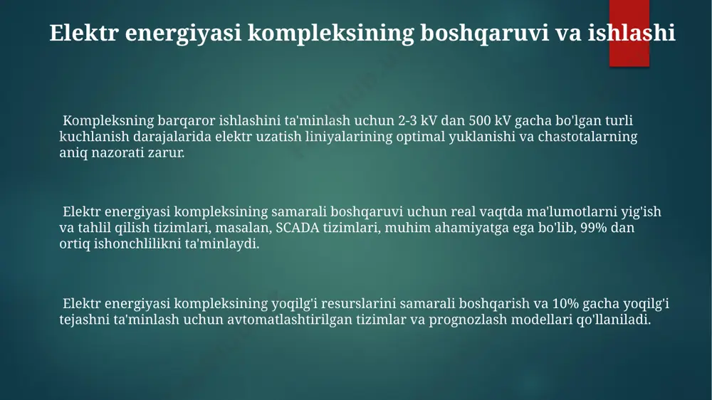 issiqlik, gidroelektr va boshqa elektr stansiyali elektroenergetika kompleksi - Page 3