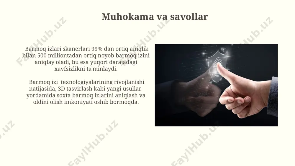 barmoq iziga asoslangan autentifikatsiya - Page 5