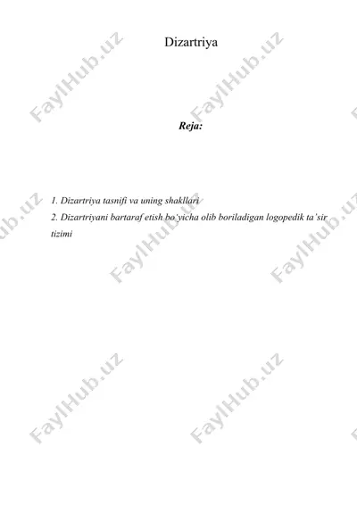 dizartriya — DOCX