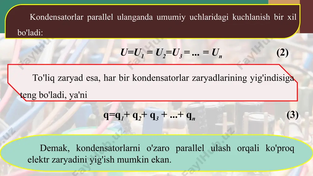 elektr zanjirlarda kondensatorlar - Page 5