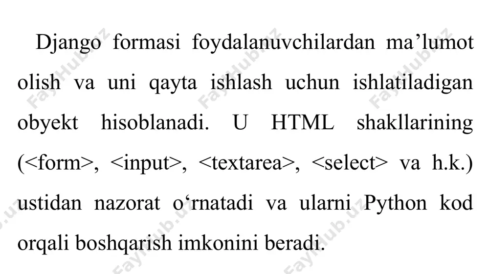 django framework da formalar - Page 3