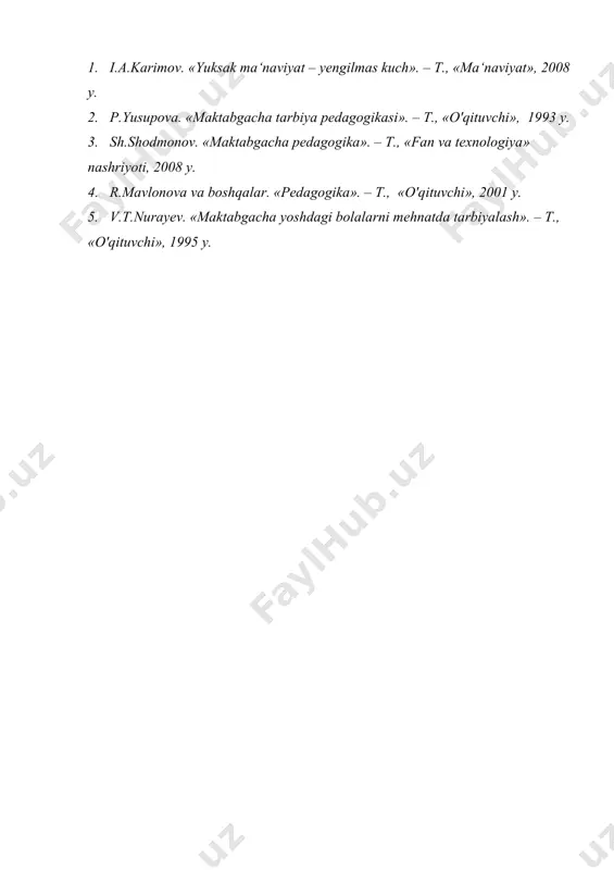 mаktаbgаchа tа`limni tаshkil qilishning prinsiplаri ( tamoyillari ) - Page 5