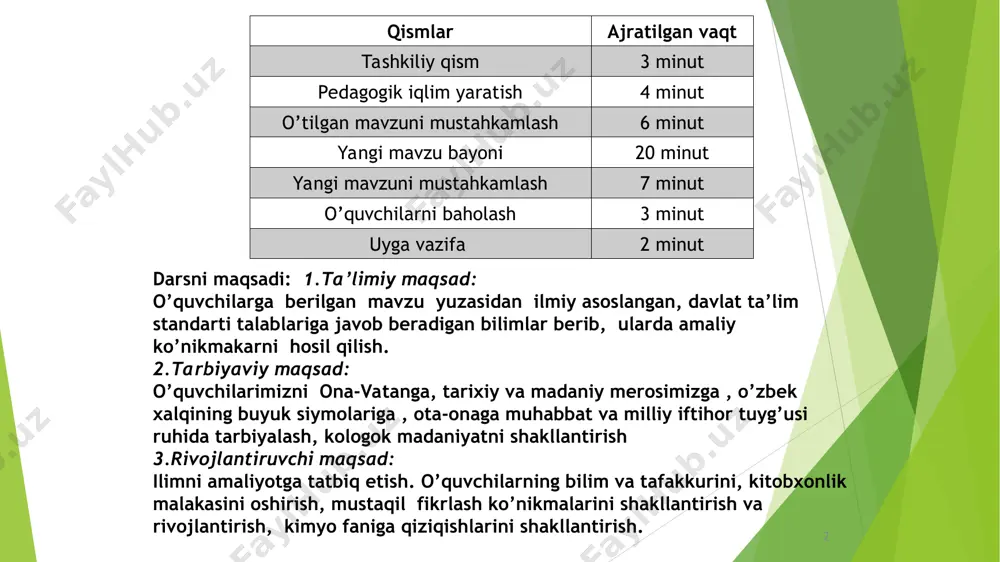 metallmaslar – oddiy moddalar fizikaviy xossalari (agregat holati) gazlar: о2, н2, cl2, f2 inert gazlar: не, ne, ar, kr, xe, ra suyuqlik: br2 qattiq moddalar: с, в, s, p, i2 va boshqalar metallmaslar atom tuzilishi tashqi qobiqlari 4 – 8 elektronlardan iborat. davriy sistemada elementlarning metallmaslik xossalari davrlarda tartib raqami ortgan sari kuchayib, guruhlarda esa kamayib boradi. metallmaslar elektronlarni biriktirib olish qobiliyati quyidagi tartibda kamayib boradi: f, o, cl, n, s, c, p, h, si metallmaslarning o‘zaro ta’sirlashuvidan kovalent bog‘li birikmalar hosil bo‘ladi. metallmaslar p-elementlar oilasiga mansub (vodorod va geliy s-element). vodorod atomining tashqi qavatida 1 ta elektron bo‘lganligi uchun ishqoriy metallarga o‘xshab davriy jadvalning birinchi guruhida, odatdagi sharoitda gaz bo‘lganligi, molekulasi ikki atomli va bu atomlar kovalent qutbsiz bog‘langanligi sababli galogenlarga o‘xshaydi. shuning uchun vodorod vii guruh elementlari qatoriga ham yozilishi mumkin. vodorod o‘ylab ko‘rganmisiz? koinotda vodorod va geliy eng ko‘p tarqalgan metallmaslar bo‘lsa, yer qobig‘ida (yer qobig‘i massasiga …