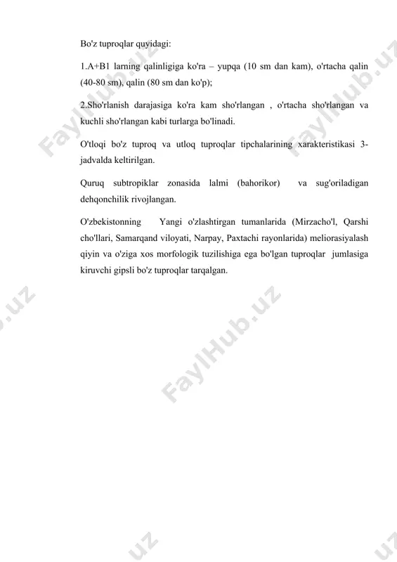 bo'z tuproqlarning genetik tuzilishini o'rganish - Page 3