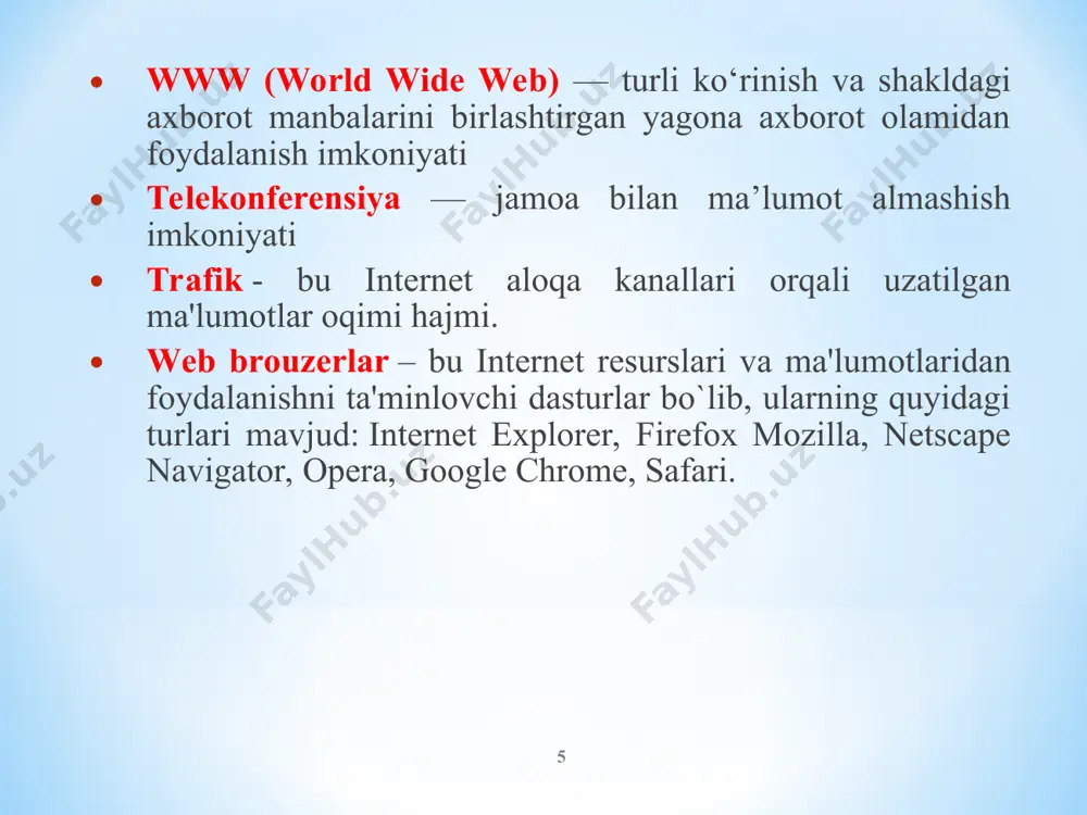 internet global tarmog‘i - Page 5