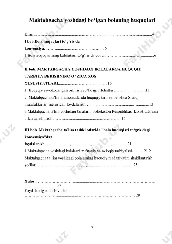 qaratilmoqda. 0'zbekiston respublikasining 2017-2021-yillarga mo'ljallangan harakatlar strategiyasida maktabgacha ta'lim tizimini qayta ko'rib chigish va uni yanada takomillashtirish vazifalari belgilab berildi bu muammolarni to'laqonli hal etishda o'qituvchi-pedagogning intellektual salohiyati va kasbiy mahorati muhim ahamiyat kasb etadi. shu boisdan ham amalga oshirilayotgan ishlarni pedagogik tahlil qilish, ta'lim-tarbiyaviy jarayonlarining.samarali kechishini ta'minlash zaruriyati yuzaga keldi. bu talablar pedagogika oliy o'quv yurtlarining maktabgacha ta'lim yo'nalishi bo'yicha malakali kadrlar tayyorlashga ham taalluqi bo'lib, bu ixtisos beradigan fanlarning nazariy jihatdan yanada takomillashtirishni taqozo etadi.bugungi kunda ijtimoiy adolatni o'rnatish, inson huquq va erkinliklarini ta'minlash davlatimizning eng muhim vazifalaridan hisoblanadi. har bir davlat o'z fuqarosining har tomonlama oʼqimishli, ongli, tarbiyali bo'lishini istaydi.bunda yosh avlodda huquqiy tarbiya, huquqiy ong, huquqiy madaniyatni shakllantirish masalalariga katta e'tibor qaratadi. huquqiy tarbiya - umum tarbiyaning ajralmas qismi bo'lib, barcha fuqarolarda huquqiy bilimlar asosida, huquqiy ong va huquqiy madaniyatni shakllantirish va rivojlantirish borasida tashkil etiladigan tarbiyaviy jarayondir. shu zaylda qonunchilikni mustahkamlash, huquqiy me'yorlarni hurmat qilishga …