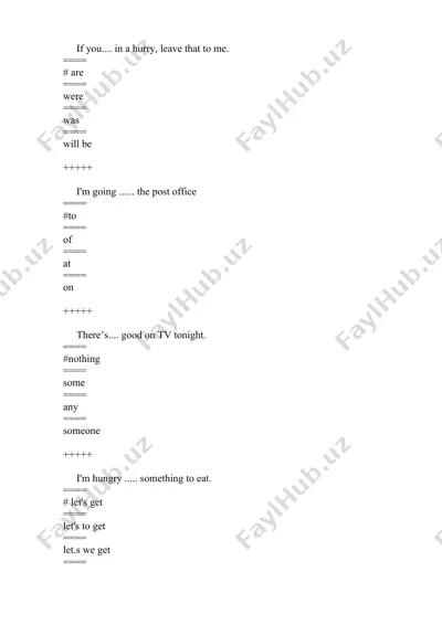 english grammar exercise — DOCX