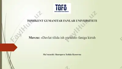 davlattilidaishyuritish — PPTX