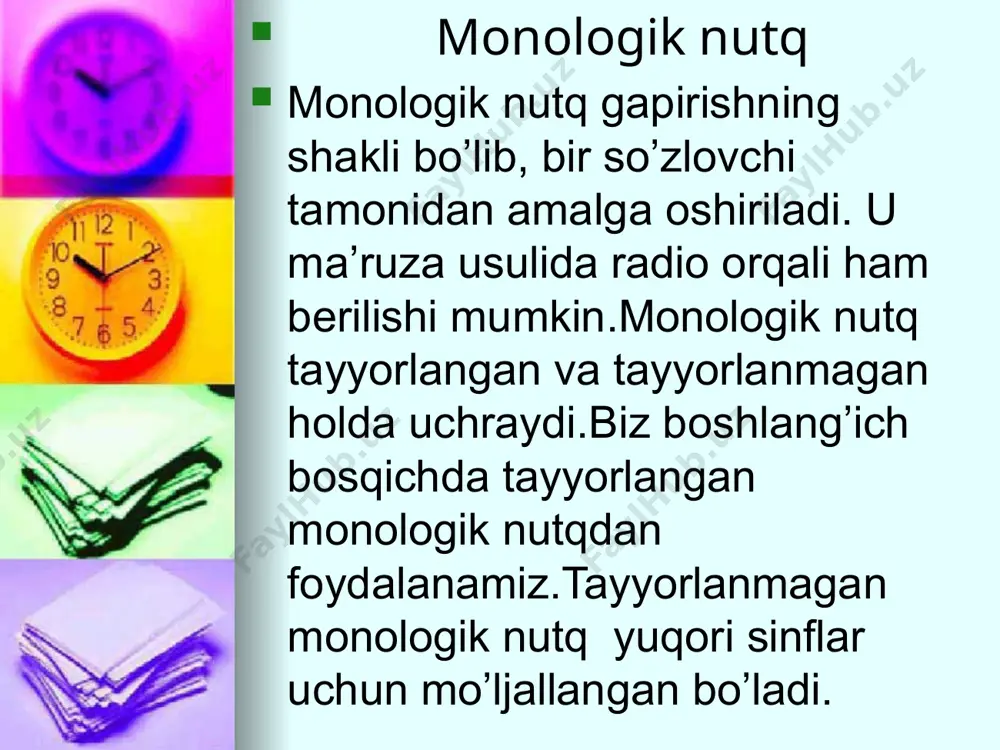 nutq faoliyati turlari. monologik va dialogik nutq - Page 4